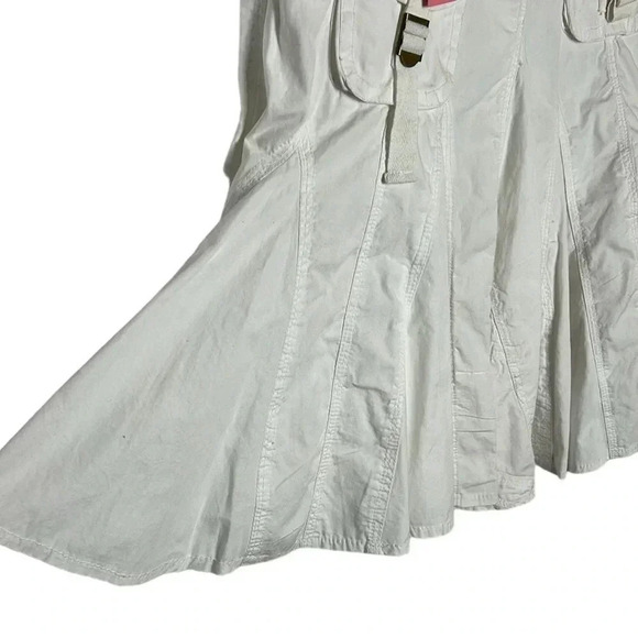 Vintage NWT pleated Swing flare skirt  S.Embroidered,pockets,sheer,Pudding Jeans - Picture 4 of 16